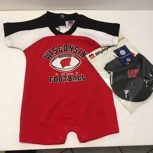 Wisconsin Badgers Baby  Jersey One Piece Hat 18M